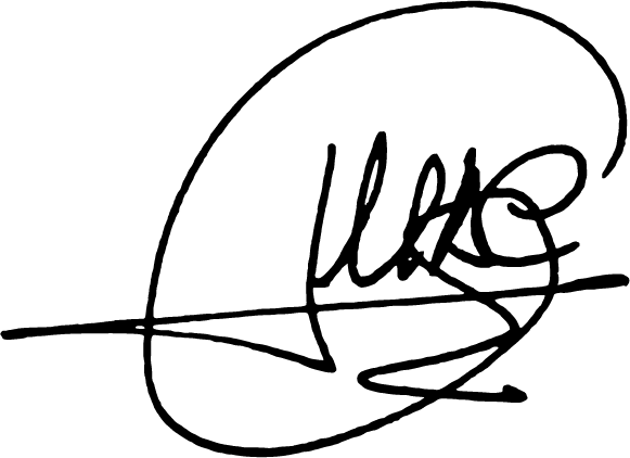 Firma de Miguel Ángel de la Cruz